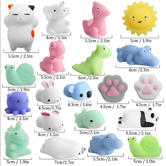 NEW✨ Lot of 25 pc Mochi Squishy Stress Relief Toys - Picture 5 of 6